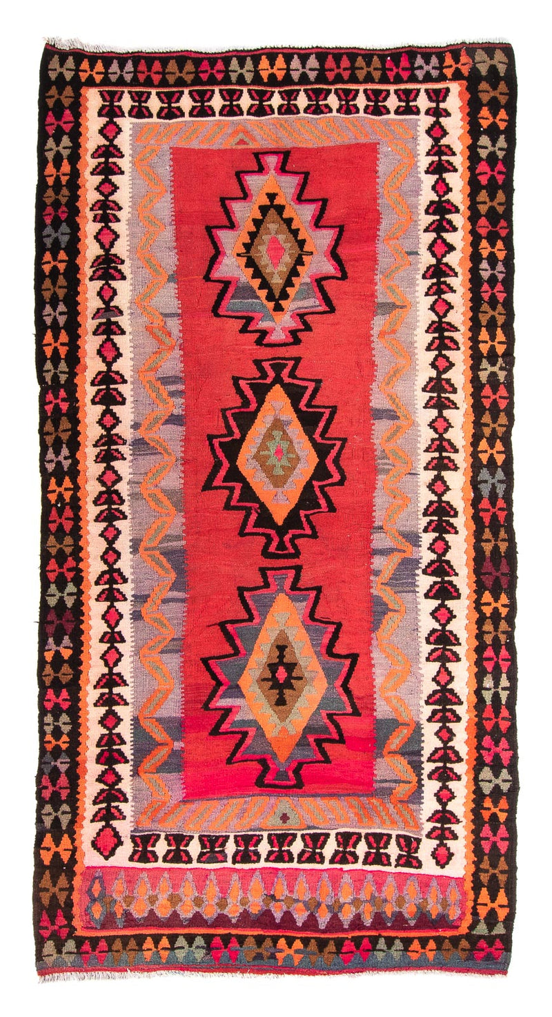 Kelim Teppich Old 142x280cm - mehrfarbig