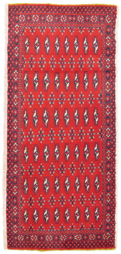 Turkaman Teppich 60x130cm - Orientteppich - rot