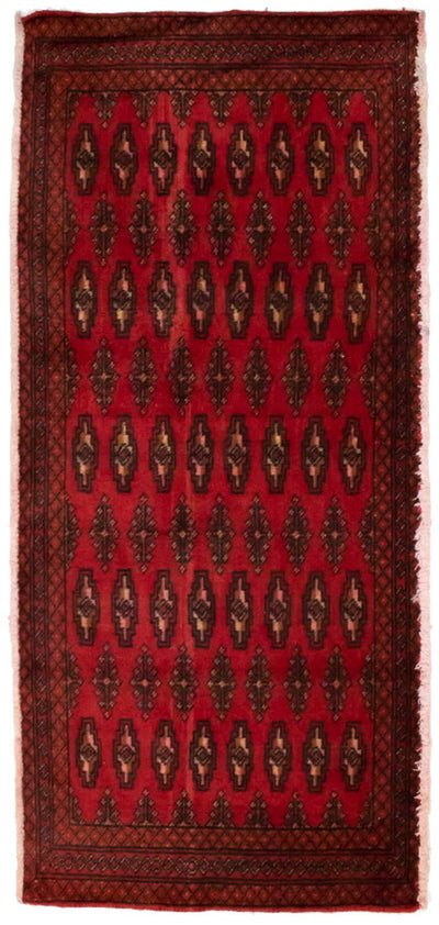 Turkaman Teppich 60x130cm - Orientteppich - rot