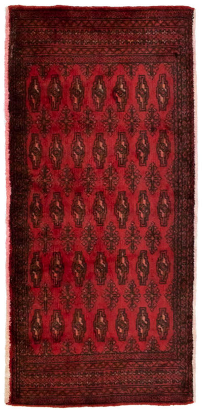 Turkaman Teppich 60x130cm - Orientteppich - rot