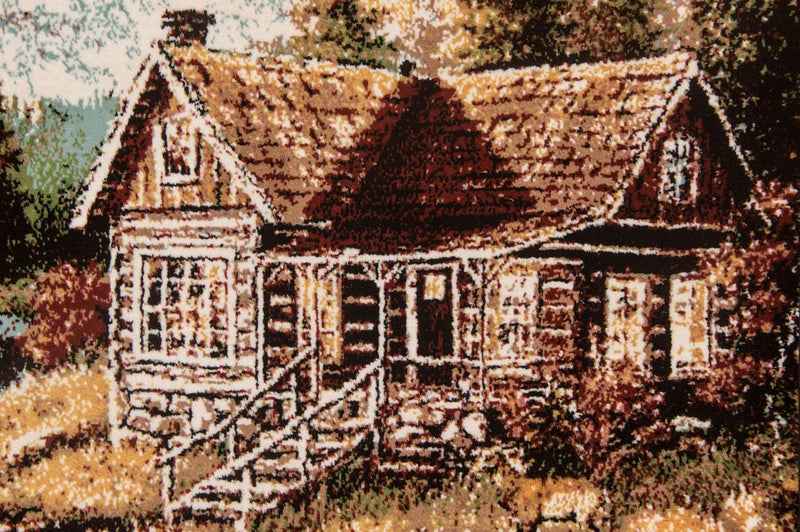 Bild-Teppich 61x85cm - Orientteppich - mehrfarbig