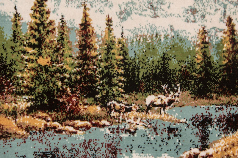 Bild-Teppich 61x85cm - Orientteppich - mehrfarbig