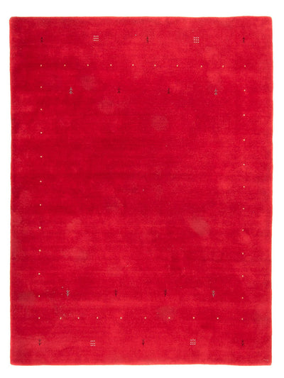 Loribaft Loom Teppich 172x242cm - Wollteppich - dunkelrot