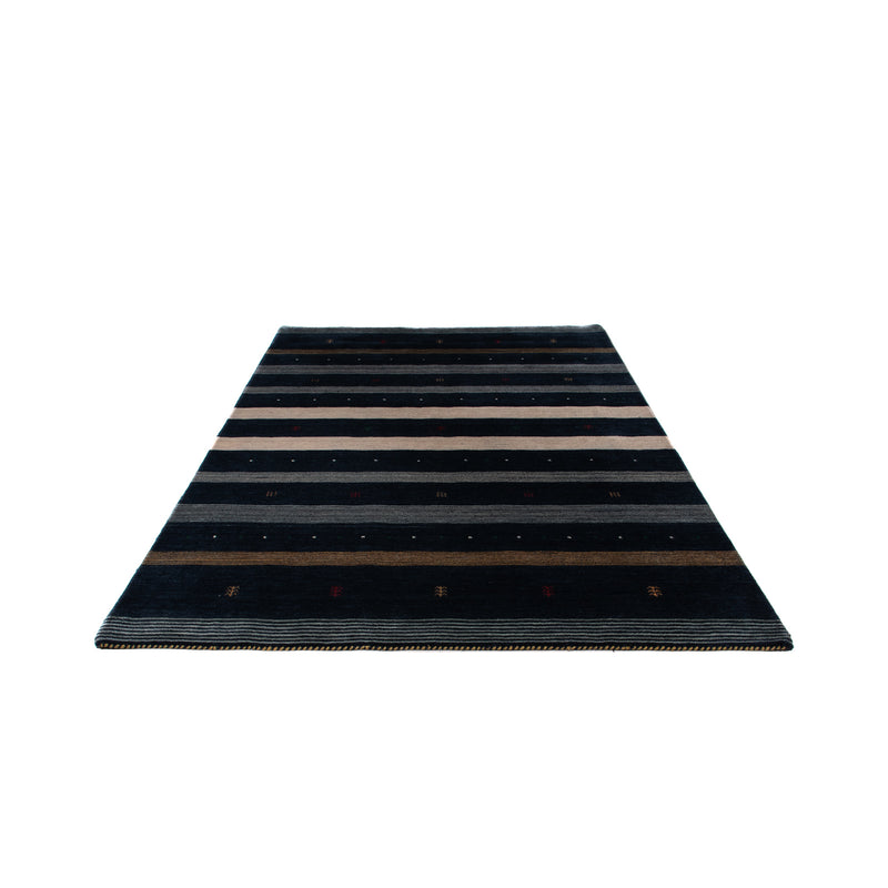 Loribaft Loom Teppich 172x240cm - Wollteppich - dunkelblau