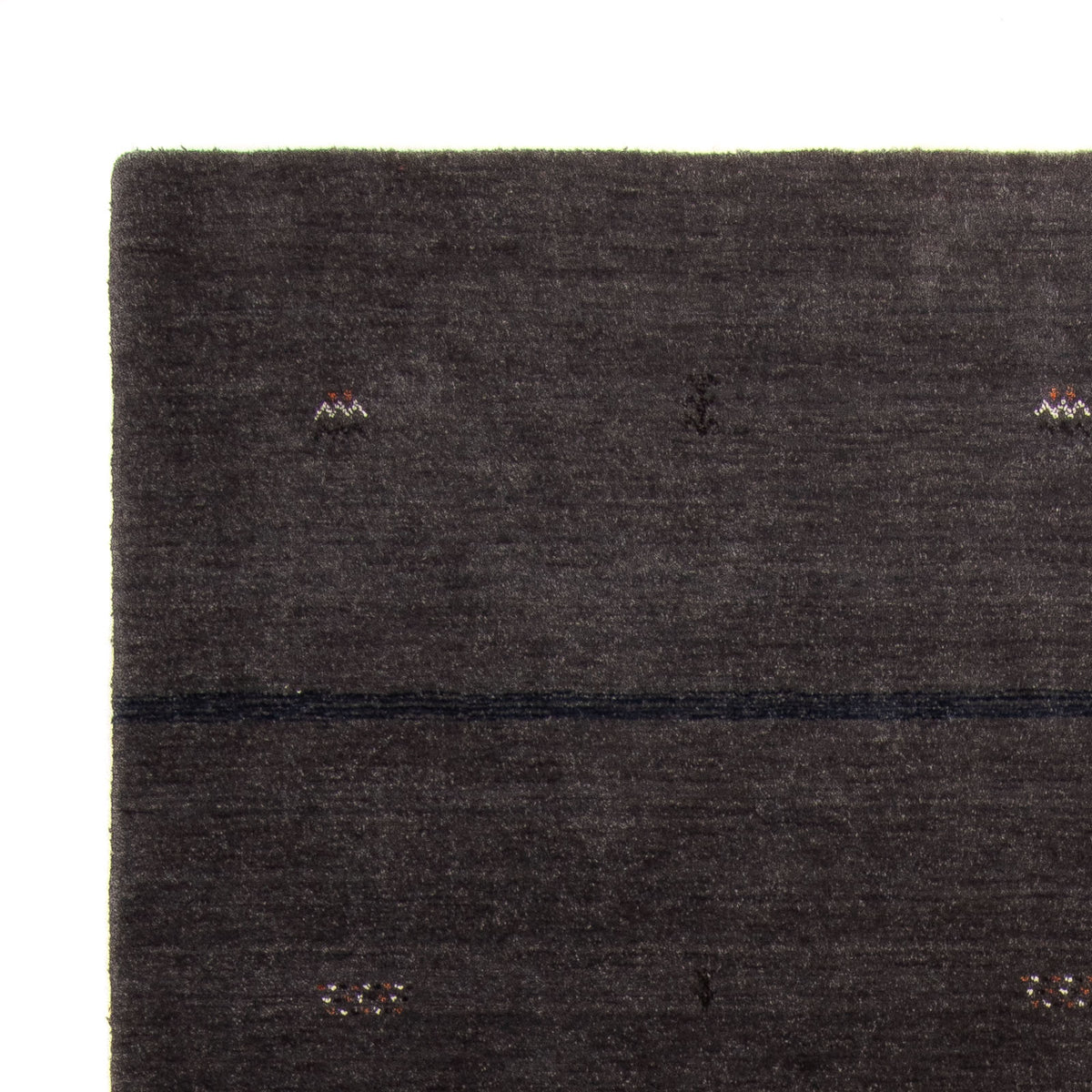 Loribaft Loom Teppich 173x240cm - Wollteppich - dunkelbraun