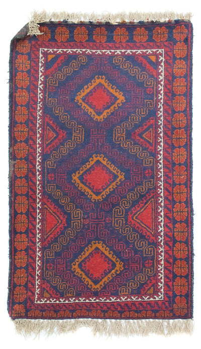 Belutsch Teppich 81x137cm - Orientteppich - blau