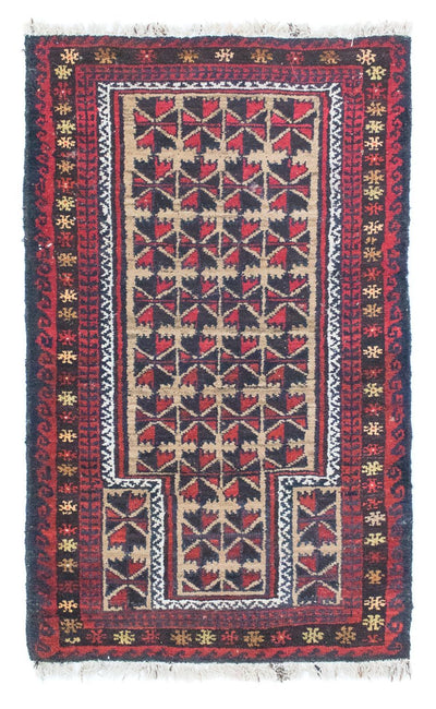 Belutsch Teppich 78x129cm - Orientteppich - blau