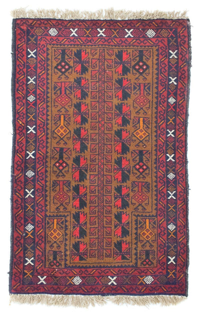 Belutsch Teppich 86x140cm - Orientteppich - braun