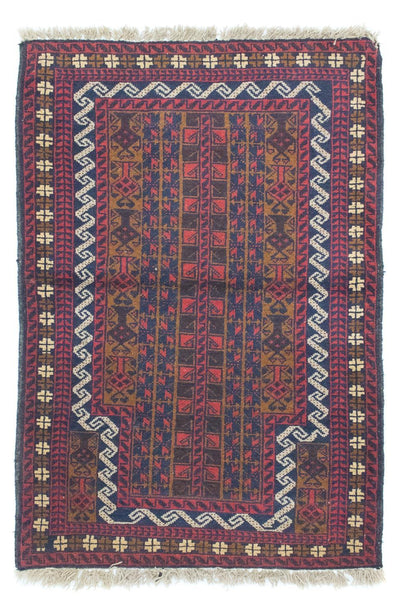 Belutsch Teppich 88x132cm - Orientteppich - braun