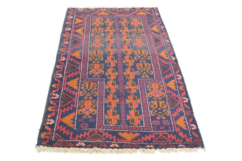 Belutsch Teppich 83x133cm - Orientteppich - blau