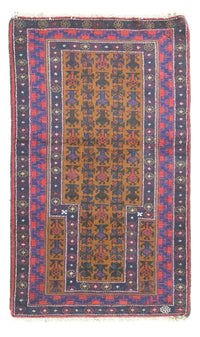 Belutsch Teppich 76x140cm - Orientteppich - blau – product image