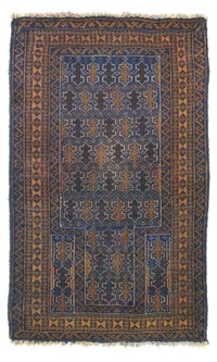 Belutsch Teppich 81x138cm - Orientteppich - blau – product image