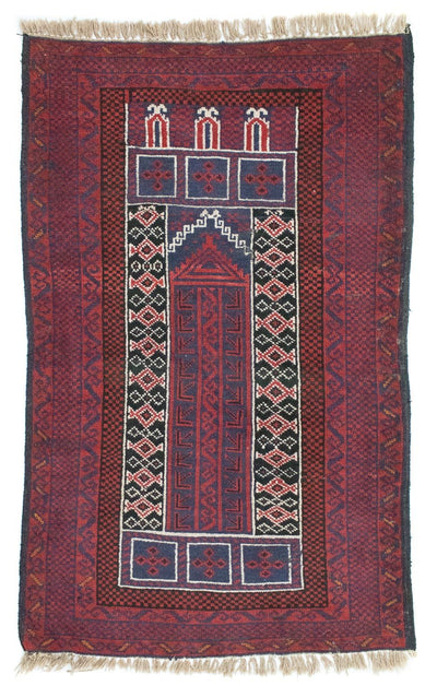Belutsch Teppich 85x131cm - Orientteppich - rot