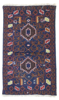 Belutsch Teppich 76x136cm - Orientteppich - blau – product image