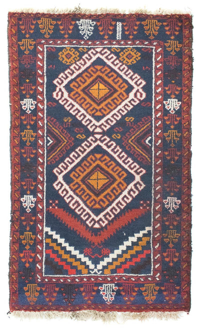 Belutsch Teppich 76x130cm - Orientteppich - blau