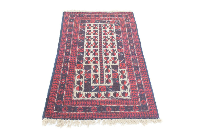 Belutsch Teppich 70x118cm - Orientteppich - rot