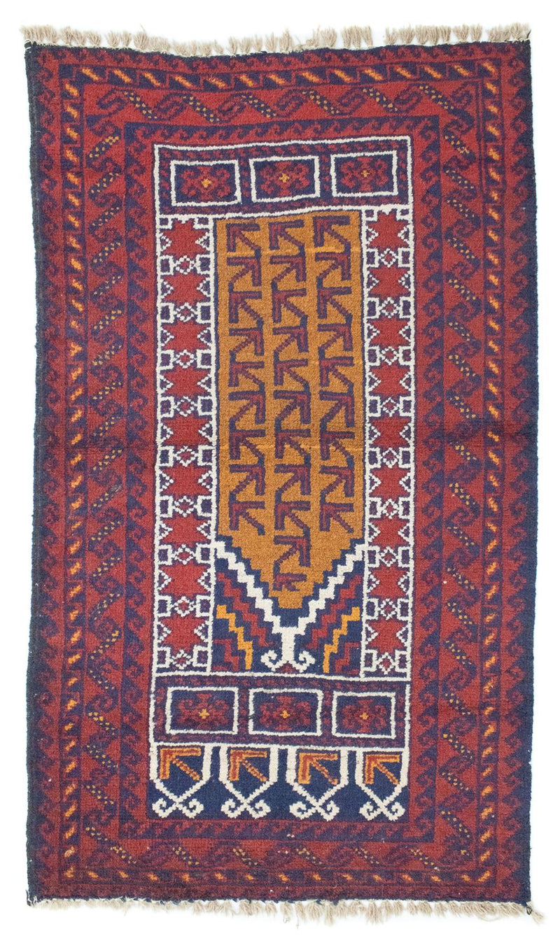 Belutsch Teppich 75x134cm - Orientteppich - blau
