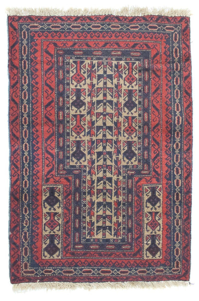 Belutsch Teppich 81x121cm - Orientteppich - rot