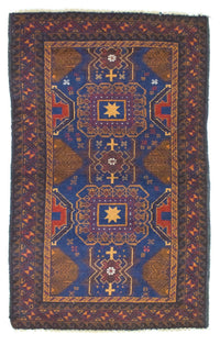 Belutsch Teppich 81x137cm - Orientteppich - blau – product image
