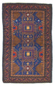 Belutsch Teppich 81x137cm - Orientteppich - blau