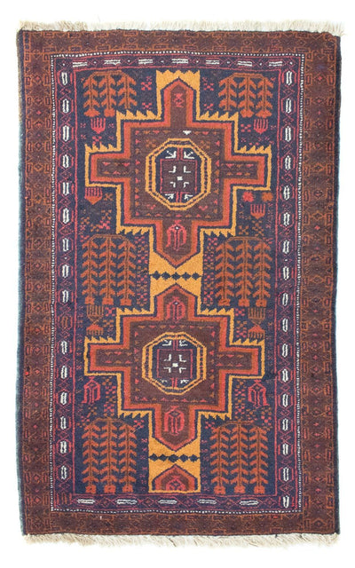 Belutsch Teppich 82x133cm - Orientteppich - blau