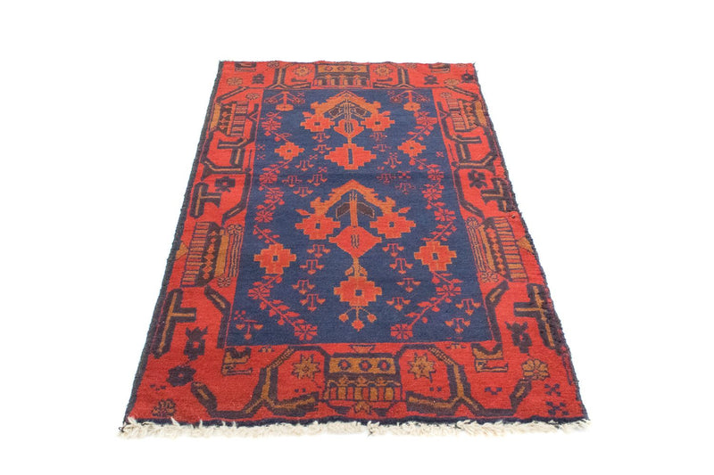 Belutsch Teppich 85x145cm - Orientteppich - blau