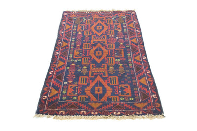 Belutsch Teppich 81x135cm - Orientteppich - blau