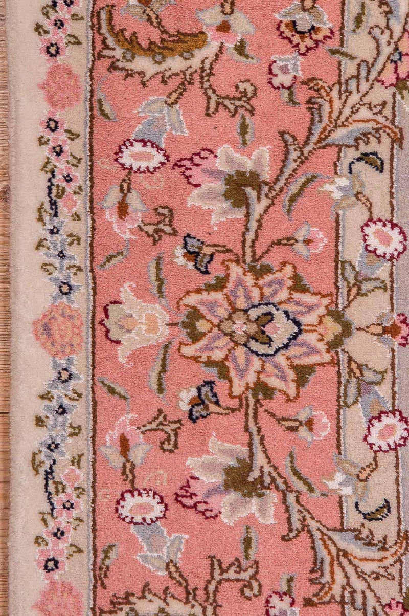 Täbriz - 40 Raj Teppich 200x298cm - Perserteppich - rosa