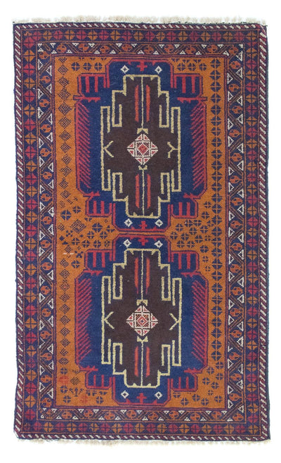 Belutsch Teppich 80x139cm - Orientteppich - orange