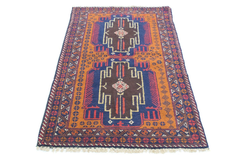 Belutsch Teppich 80x139cm - Orientteppich - orange