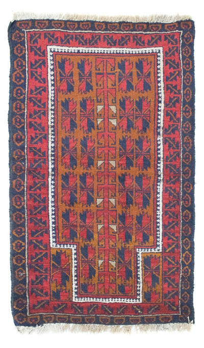 Belutsch Teppich 84x143cm - Orientteppich - rot