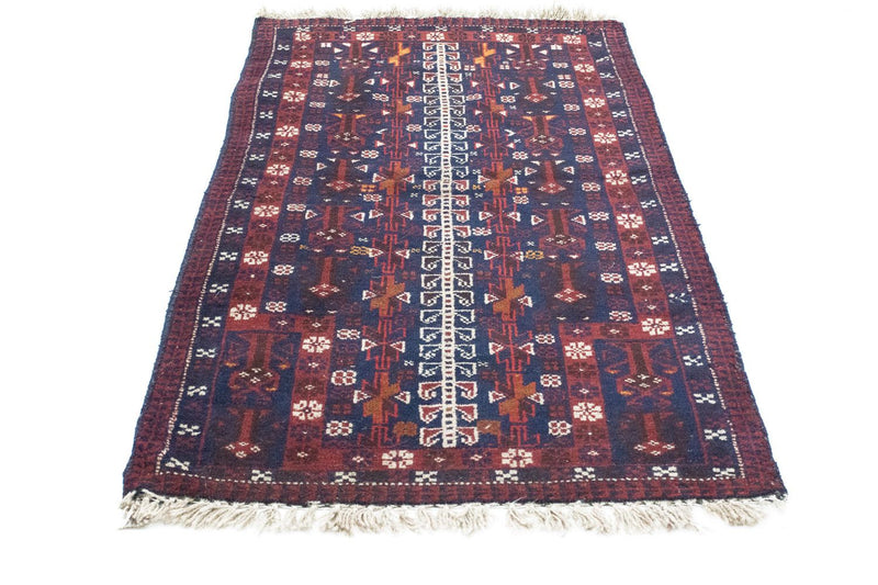 Belutsch Teppich 87x140cm - Orientteppich - blau