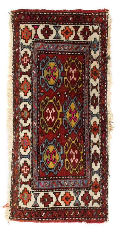 Heriz Teppich 50x106cm - Perserteppich - rot