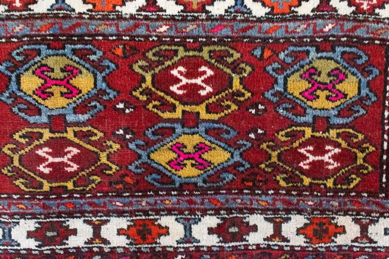 Heriz Teppich 50x106cm - Perserteppich - rot
