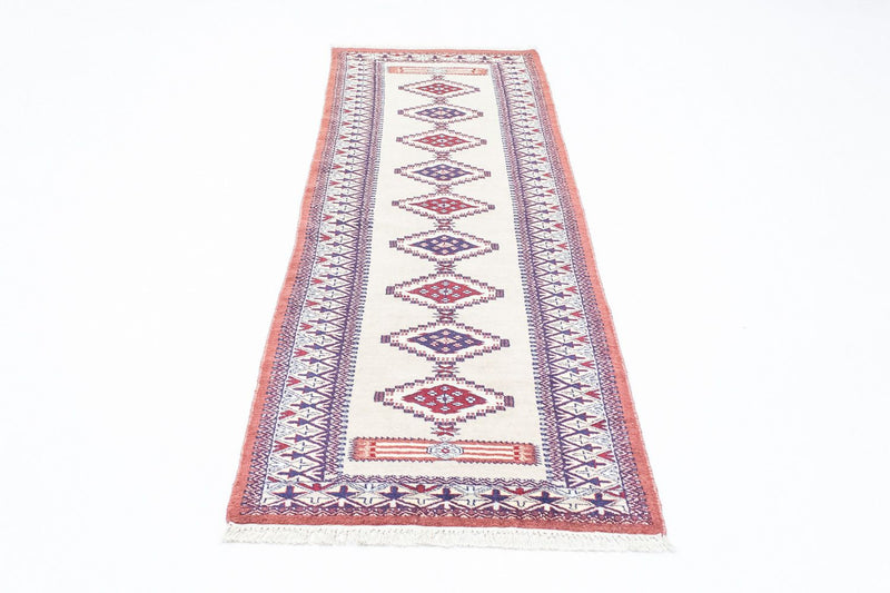 Pakistan Teppich 65x195cm - Orientteppich - beige