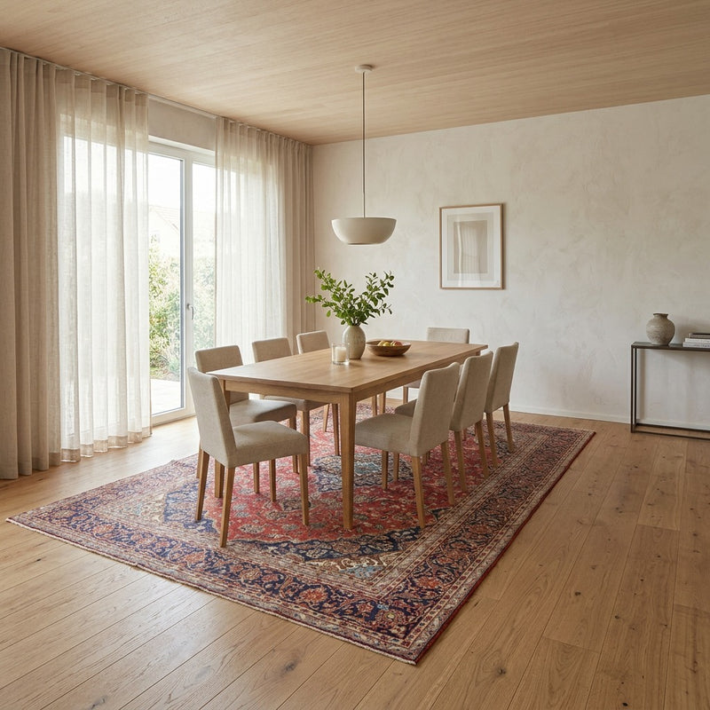 Keshan Teppich 274x410cm - Perserteppich - rot