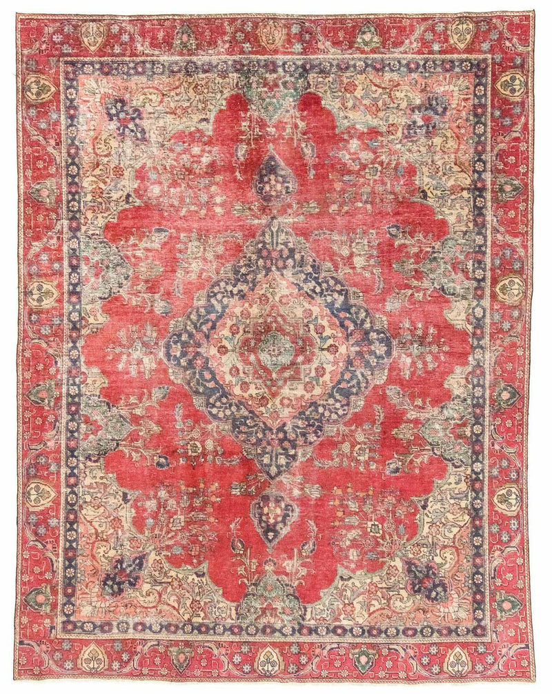 Täbriz Teppich 272x357cm - Perserteppich - rot