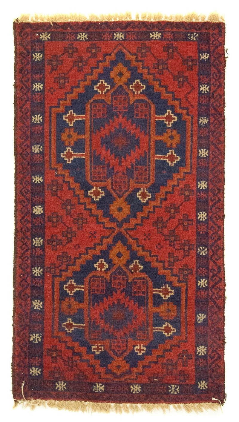 Belutsch Teppich 70x127cm - Orientteppich - rot