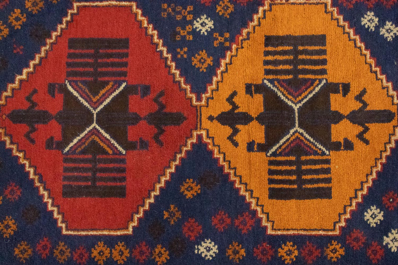 Belutsch Teppich 83x145cm - Orientteppich - blau