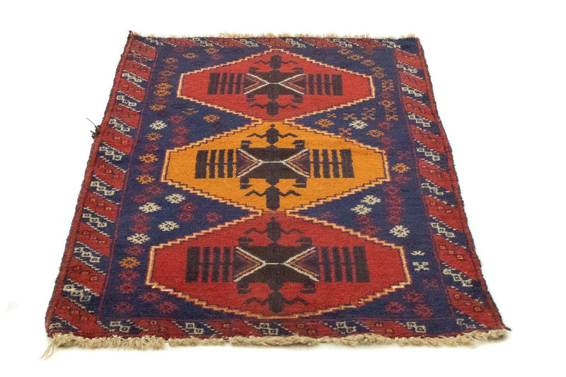 Belutsch Teppich 83x145cm - Orientteppich - blau