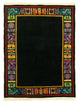 China Teppich 178x238cm - Orientteppich - schwarz
