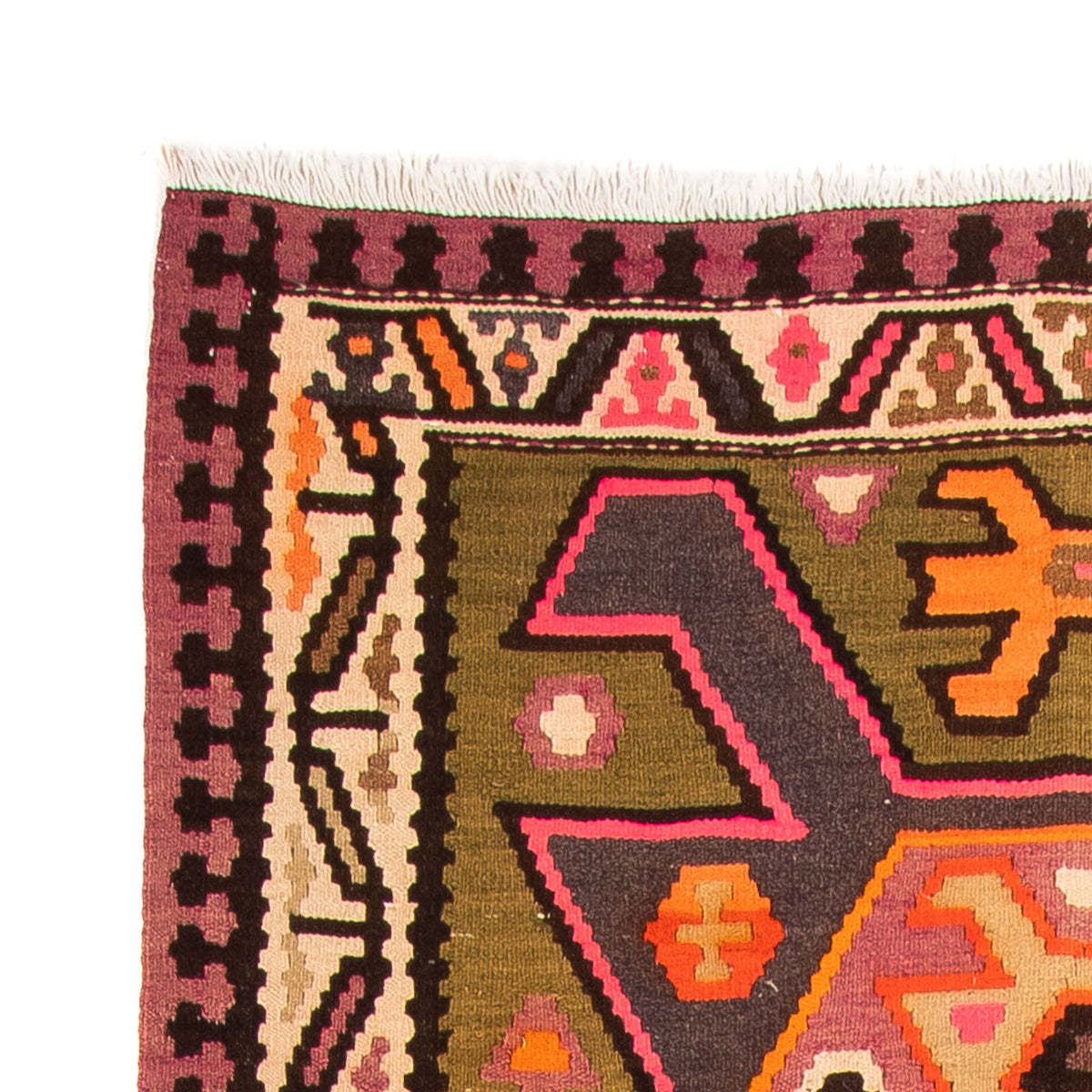 Kelim Teppich Old 145x305cm - mehrfarbig