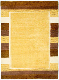 Gabbeh Teppich Indus 174x239cm - Wollteppich - gold – product image