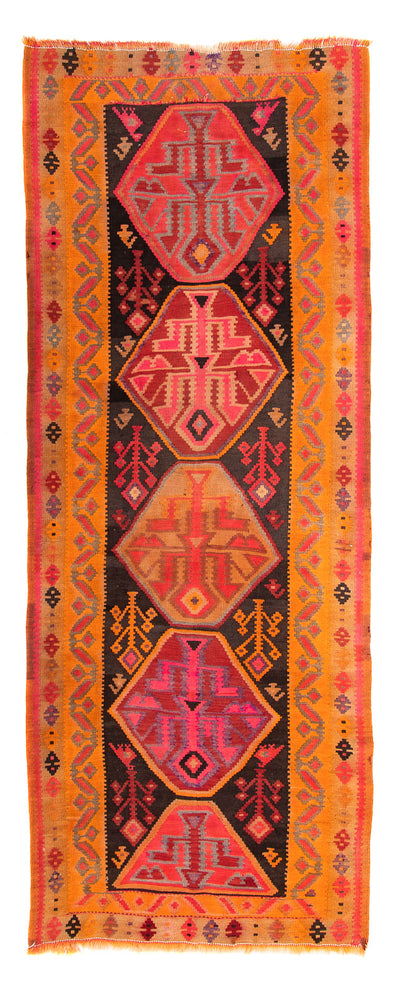 Kelim Teppich Old 142x355cm - mehrfarbig