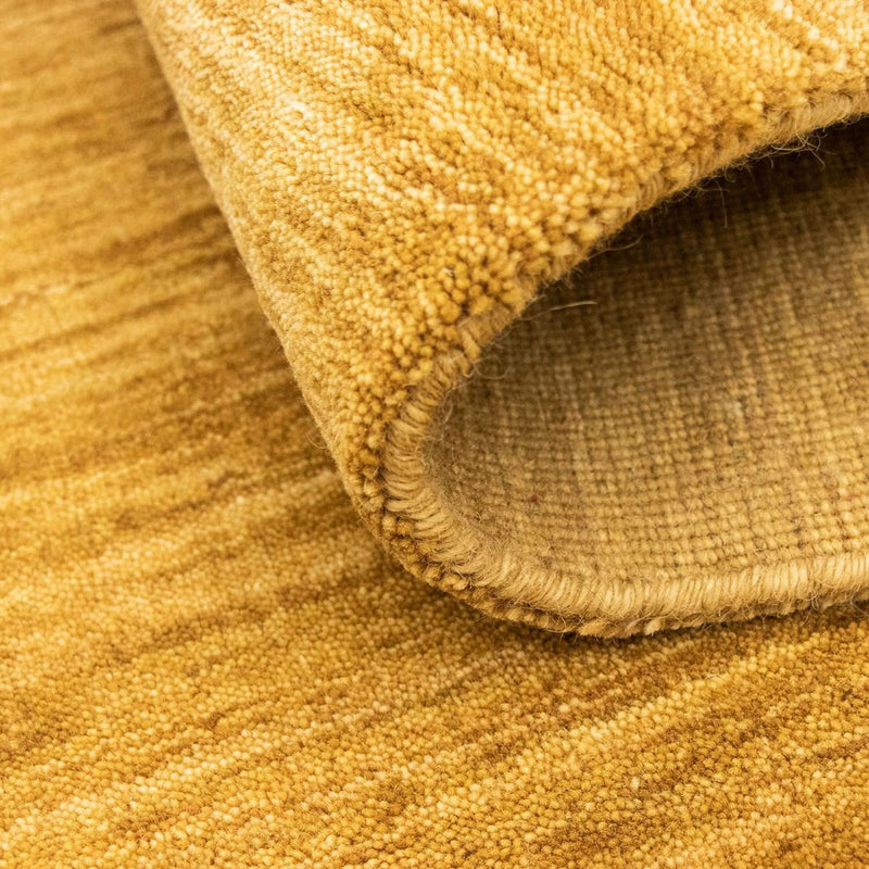 Gabbeh Teppich Softy 93x161cm - Wollteppich - dunkelbeige