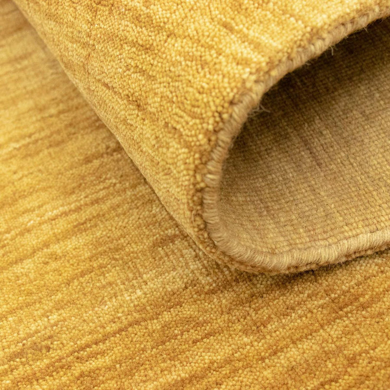 Gabbeh Teppich Softy 91x160cm - Wollteppich - dunkelbeige