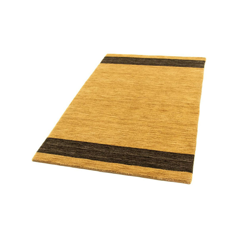 Gabbeh Teppich Softy 93x160cm - Wollteppich - dunkelbeige