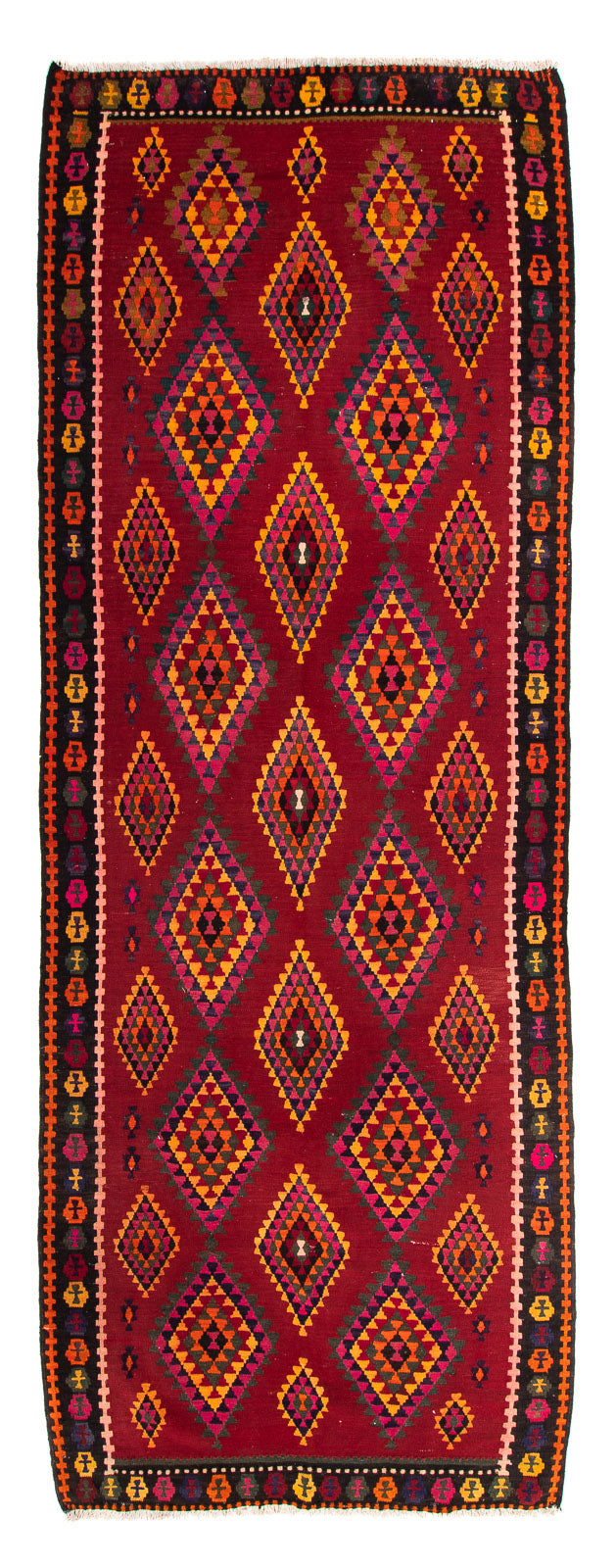 Kelim Teppich Old 144x380cm - mehrfarbig