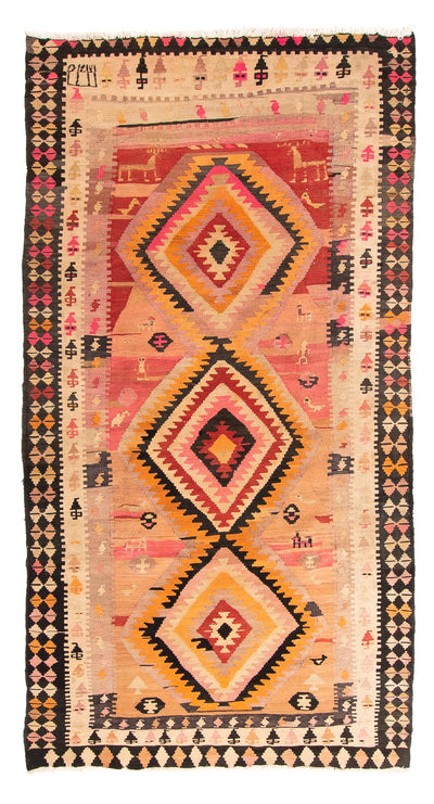 Kelim Teppich Old 150x275cm - mehrfarbig