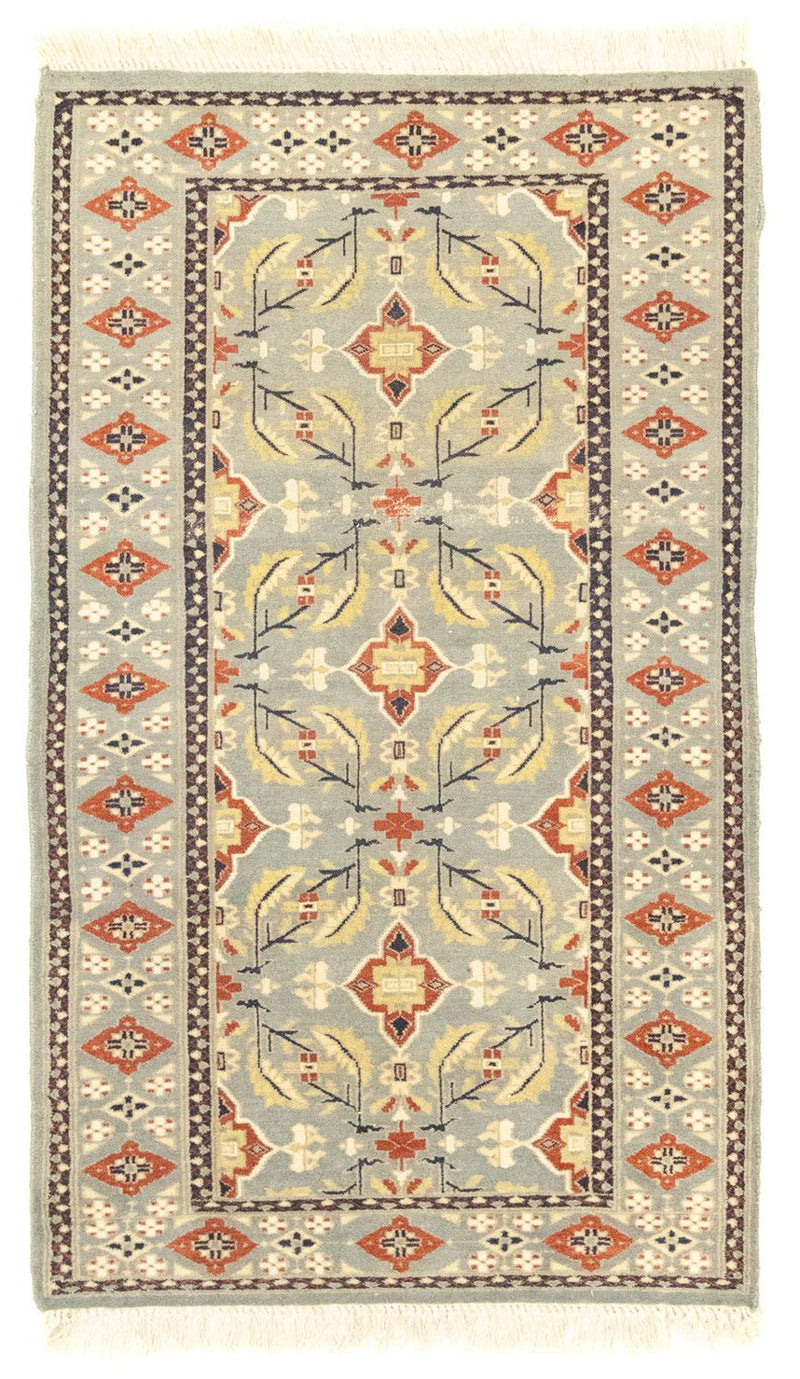 Pakistan Teppich 90x153cm - Orientteppich - grau